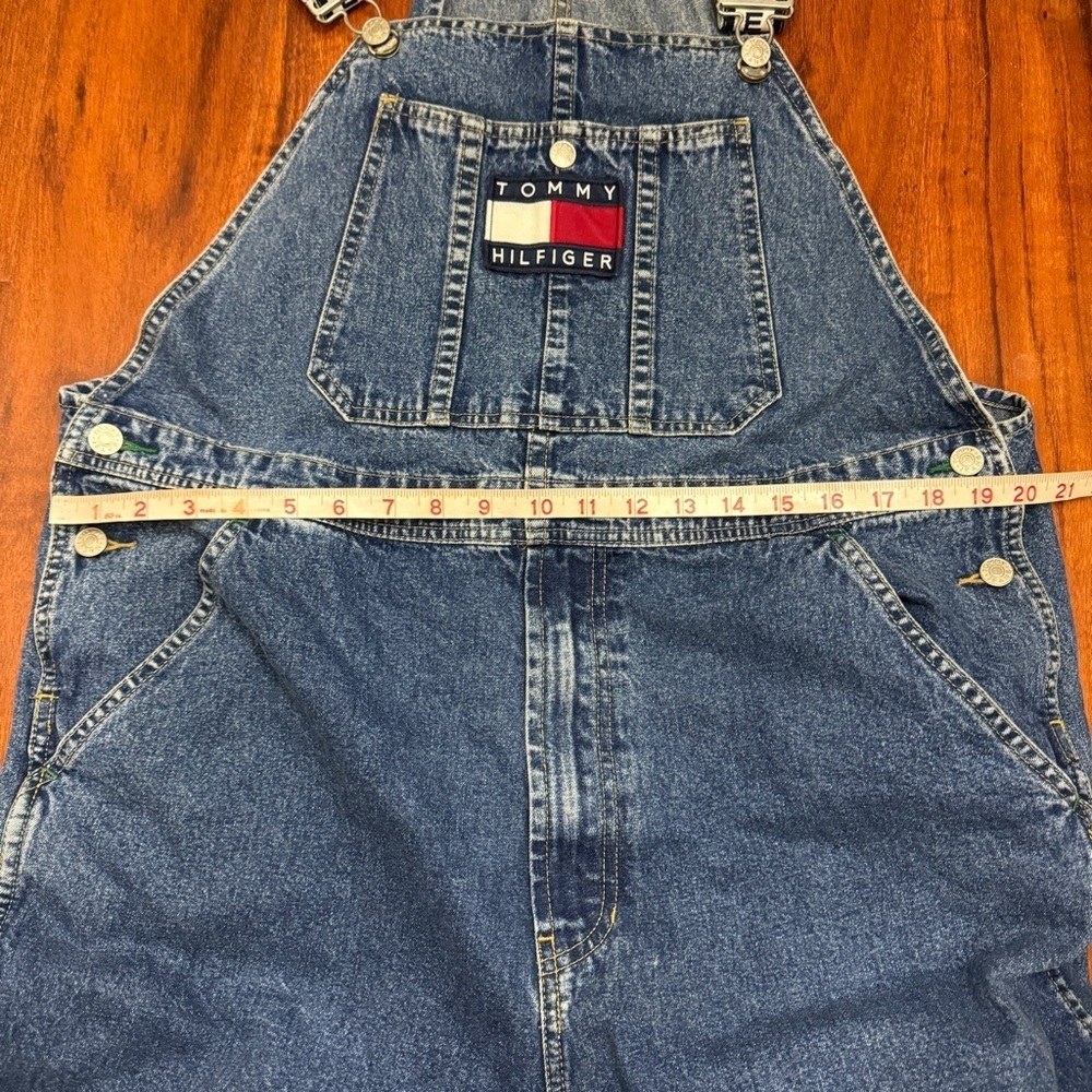 Tommy Hilfiger Jeans Vintage Overalls 90s Size Large - Picture 8 of 10